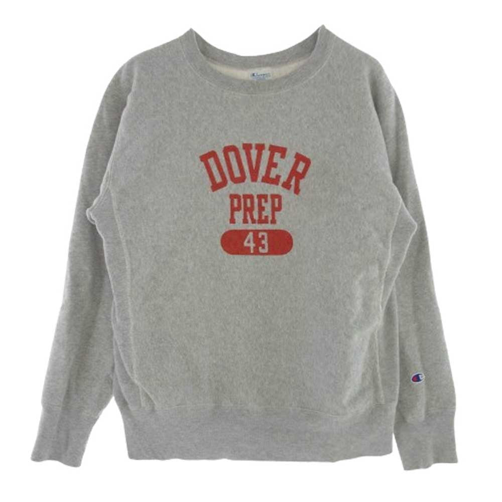 Champion チャンピオン C3-G002 REVERSE WEAVE リバースウィーブ 青単色タグ復刻 STANDARD SWEAT SHIRT スタンダード クルーネック スウェット トレーナー グレー系 L【中古】