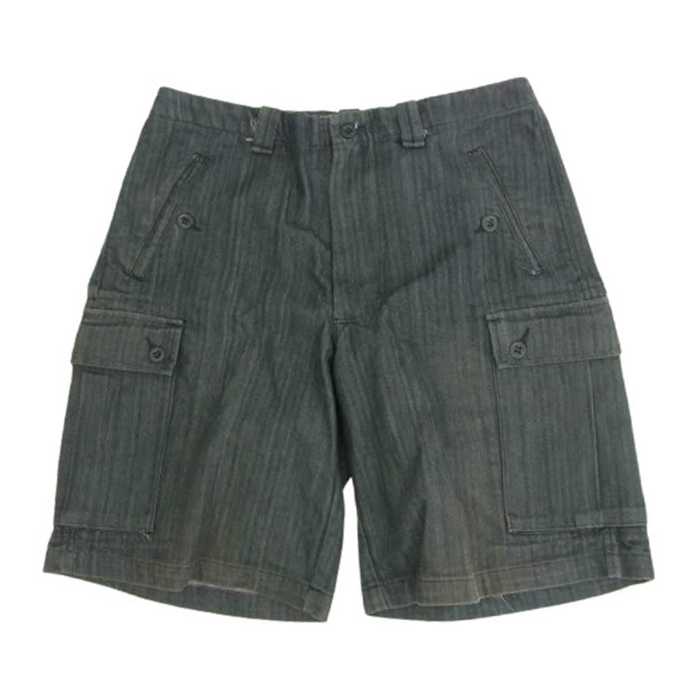 Supreme シュプリーム USA製 ヘリンボーン カーゴ ショーツ ハーフパンツ ブラック系 32【中古】