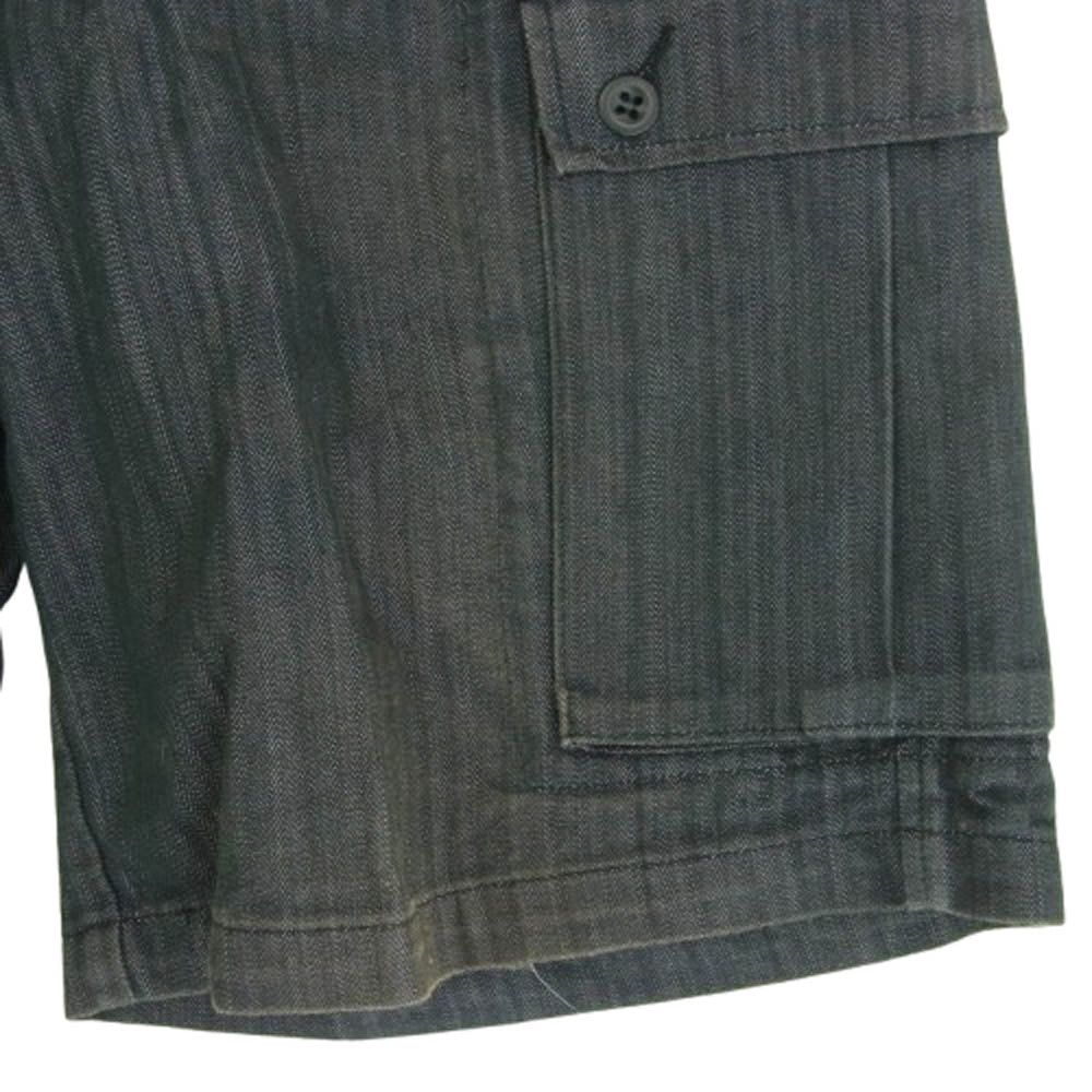 Supreme シュプリーム USA製 ヘリンボーン カーゴ ショーツ ハーフパンツ ブラック系 32【中古】