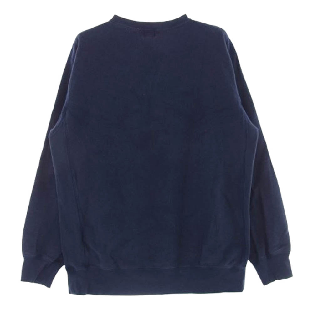 A BATHING APE アベイシングエイプ 90s～00ｓ 初期タグ APE SHALL NEVER KILL APE トレーナー スウェット ネイビー系 L【中古】