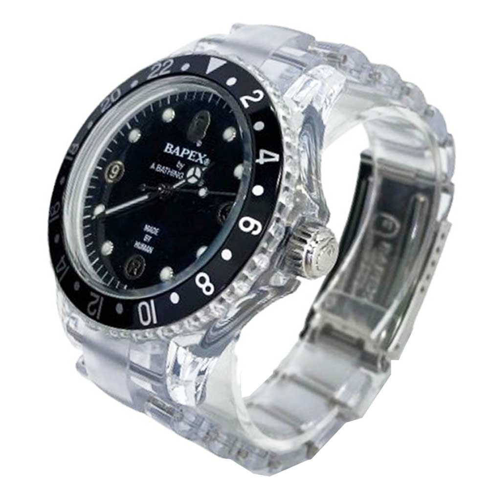 A BATHING APE アベイシングエイプ BAPEX CLEAR WATCH ベイペックス
