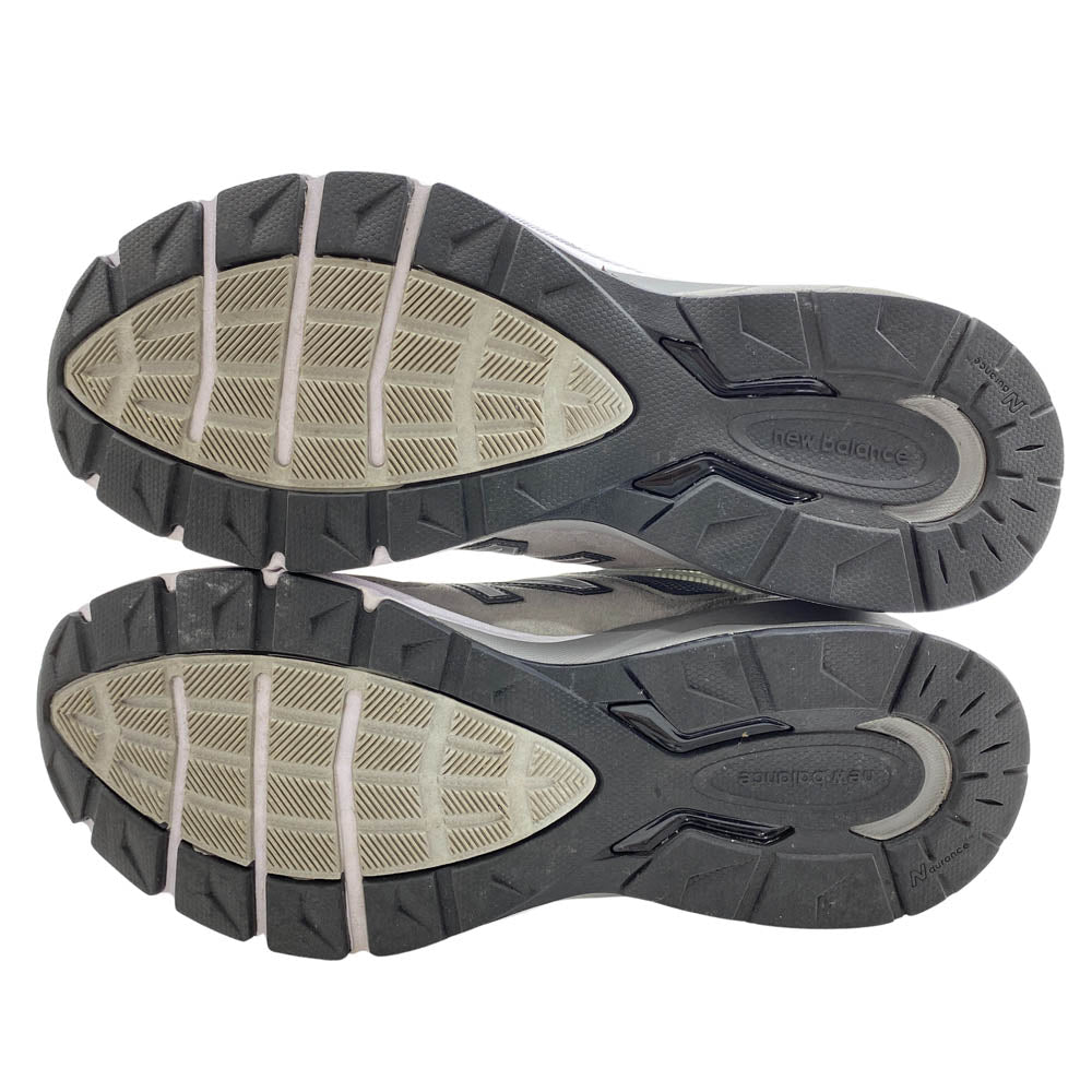NEW BALANCE ニューバランス M990GL5 USA製 990V5 GRAY グレー ローカット スニーカー グレー系 27cm【中古】
