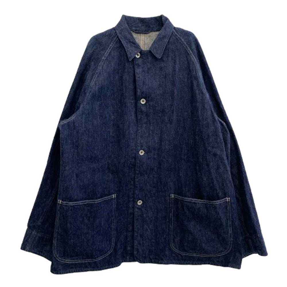 COMOLI コモリ V01-01002 デニム ワークジャケット カバーオール ジャケット インディゴブルー系 3【中古】