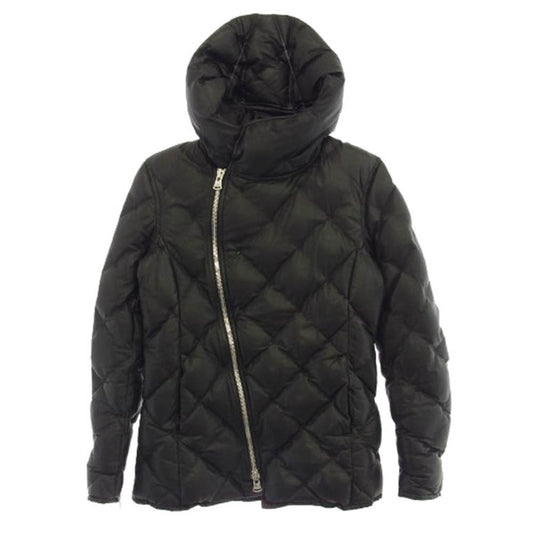 ISAMUKATAYAMA BACKLASH イサムカタヤマバックラッシュ 1363-08 カンガルーレザー ダウンジャケット ブラック系 XS【中古】