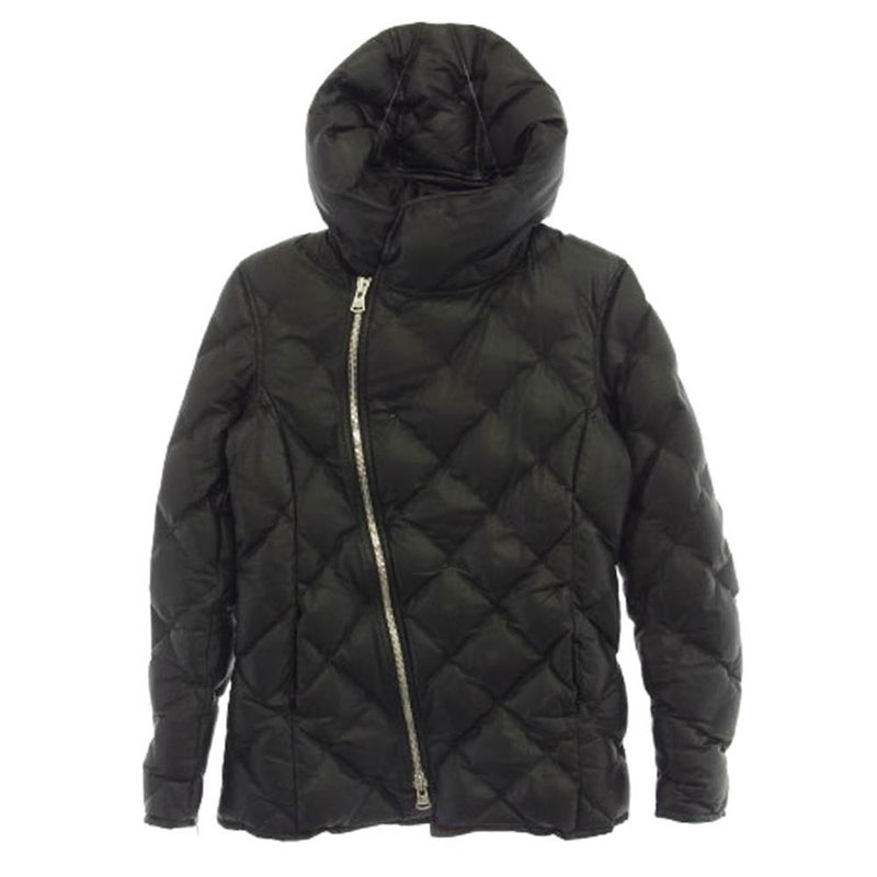 ISAMUKATAYAMA BACKLASH イサムカタヤマバックラッシュ 1363-08 カンガルーレザー ダウンジャケット ブラック系 XS【中古】