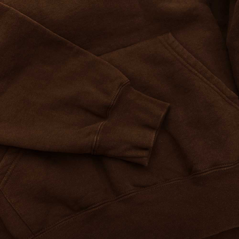 Supreme シュプリーム 24AW Satin Applique Hooded Sweatshirt サテン アップリケ フーデッド スウェットシャツ フーディ パーカー ブラウン系 M【中古】