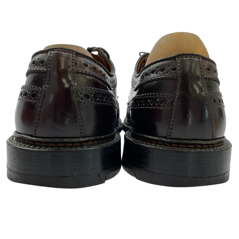 ALDEN オールデン 975 ロングウイング バリー コードバン ウイングチップ レースアップ レザー シューズ ブラウン系 7D【中古】