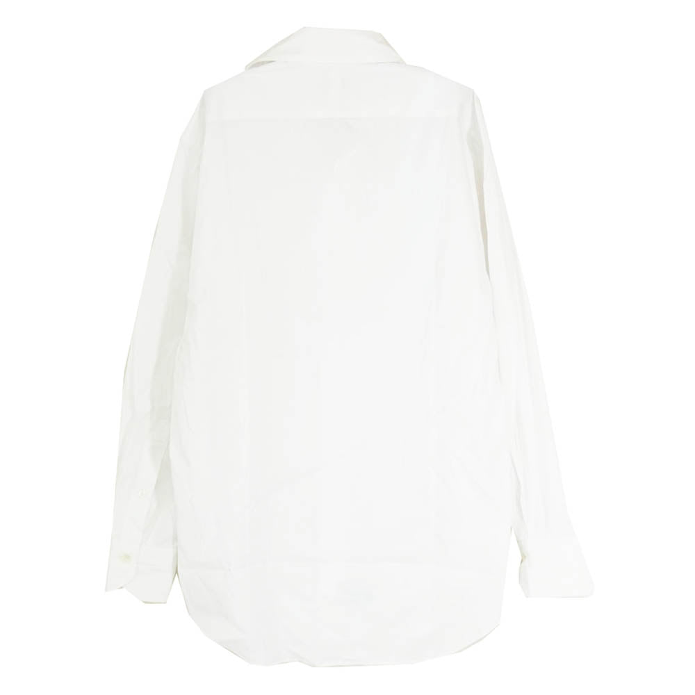 CRUCIANI クルチアーニ イタリア製 ワイドスプレッドカラー ストレッチ ドレスシャツ ホワイト系 40【中古】