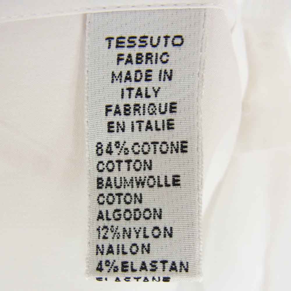 CRUCIANI クルチアーニ イタリア製 ワイドスプレッドカラー ストレッチ ドレスシャツ ホワイト系 40【中古】