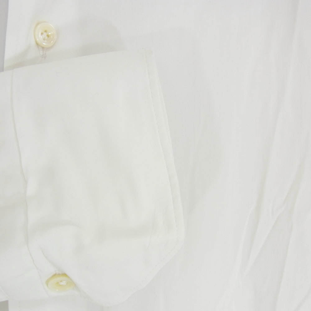 CRUCIANI クルチアーニ イタリア製 ワイドスプレッドカラー ストレッチ ドレスシャツ ホワイト系 40【中古】