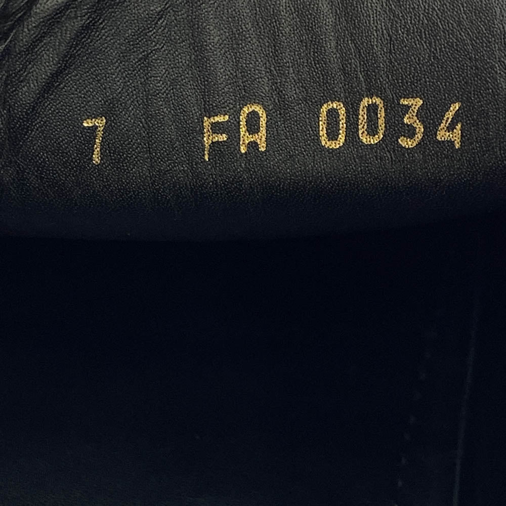 LOUIS VUITTON ルイ・ヴィトン FA0034 レザー モカシン ドライビングシューズ ブラック系 7【中古】