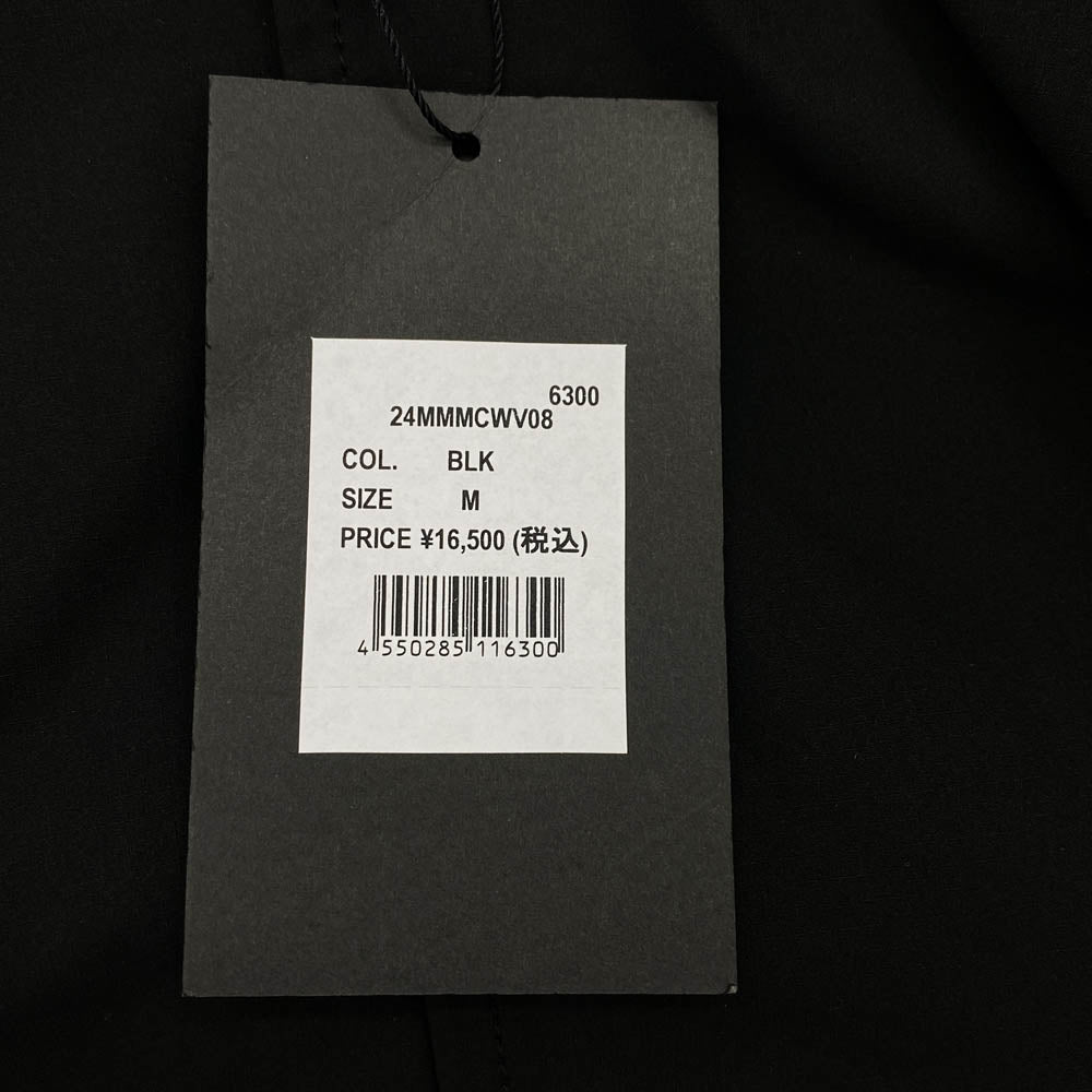 マスターマインド × Hurley ハーレー 24MMMCWV08 PHANTOM WOVEN SHIRT ファントム オープンカラー 半袖シャツ ブラック系 M【新古品】【未使用】【中古】