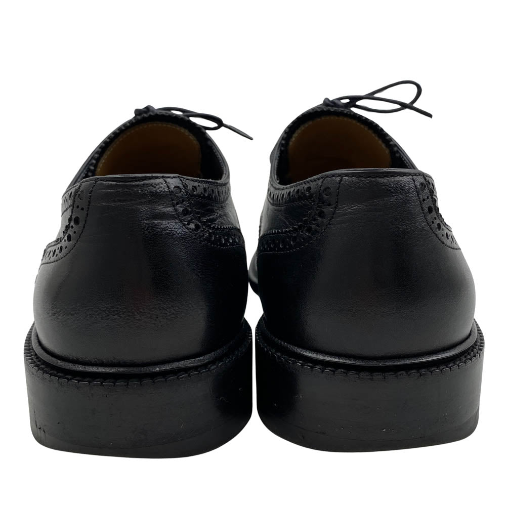 LOUIS VUITTON ルイ・ヴィトン ウイングチップ レースアップ レザー シューズ ブラック系 7【中古】