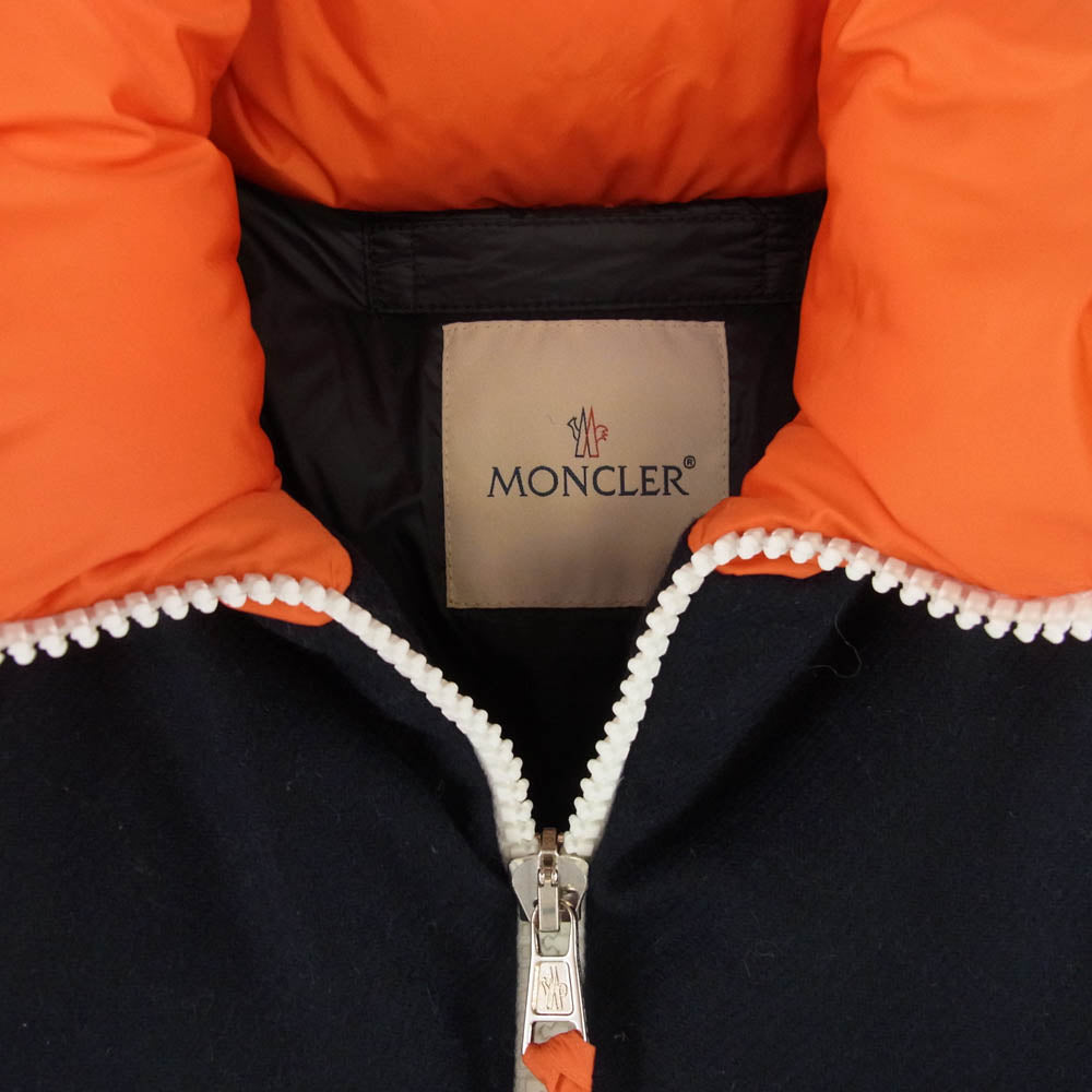 MONCLER モンクレール F209E1A51600 GENIUS 1 ジーニアス × JW Anderson ジェイダブリューアンダーソン STONOR GIUBBOTTO ウール ダウン ジャケット ダークネイビー系 3【中古】