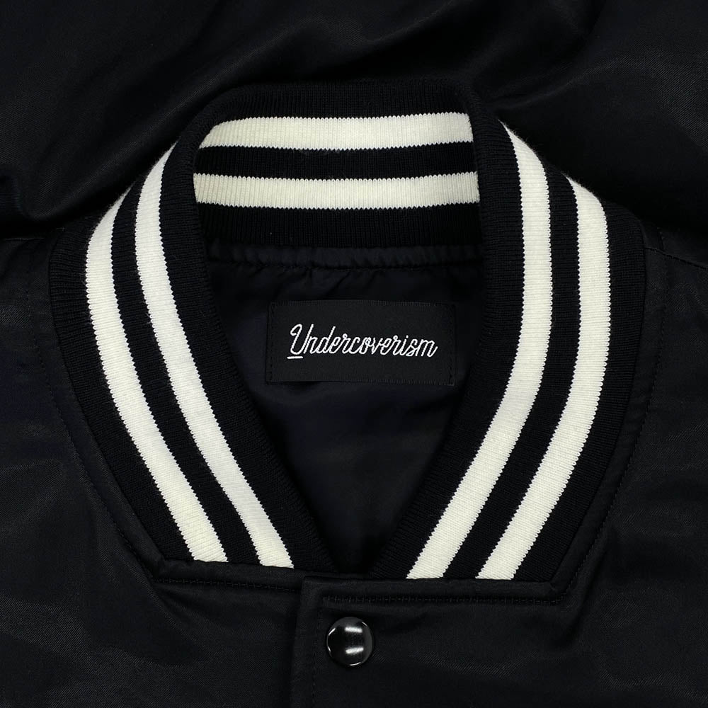 UNDERCOVER アンダーカバー UI1B4202 REBEL GODS C/Ry サテンスタジャン ジャケット ブラック系 3【美品】【中古】