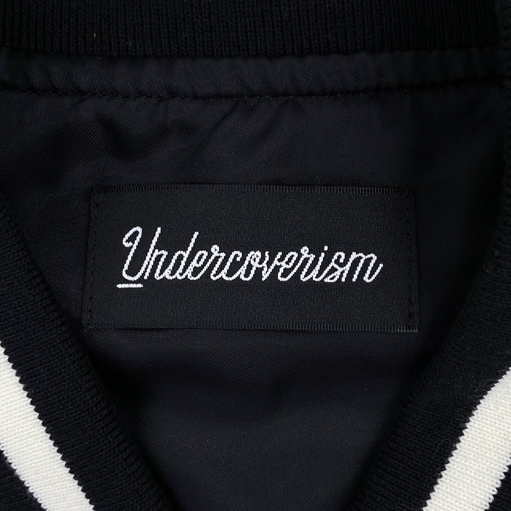 UNDERCOVER アンダーカバー UI1B4202 REBEL GODS C/Ry サテンスタジャン ジャケット ブラック系 3【美品】【中古】