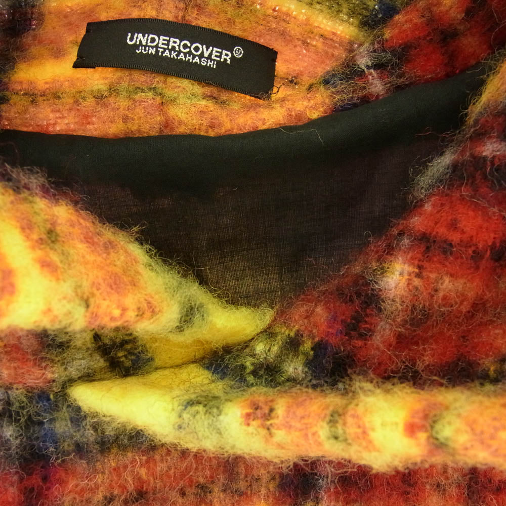 UNDERCOVER アンダーカバー 22AW UC2B4403 ウールCKシャギー パーカー 中綿 プルオーバージャケット マルチカラー系 3【中古】