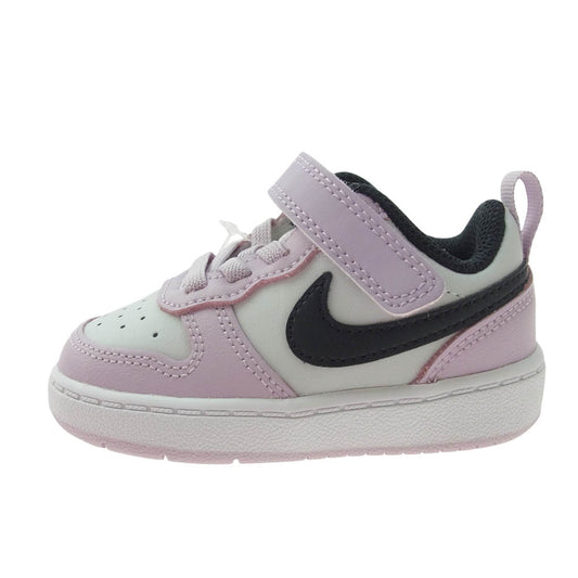 NIKE ナイキ BQ5453-005 COURT BOROUGH LOW 2 TDV コート バーロウ キッズ スニーカー ホワイト系 ピンク系 11cm【新古品】【未使用】【中古】