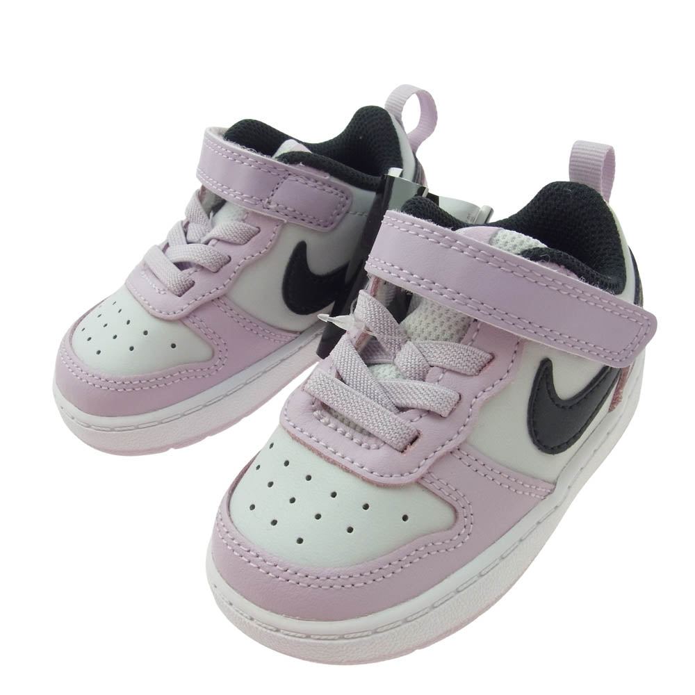 NIKE ナイキ BQ5453-005 COURT BOROUGH LOW 2 TDV コート バーロウ キッズ スニーカー ホワイト系 ピンク系 11cm【新古品】【未使用】【中古】
