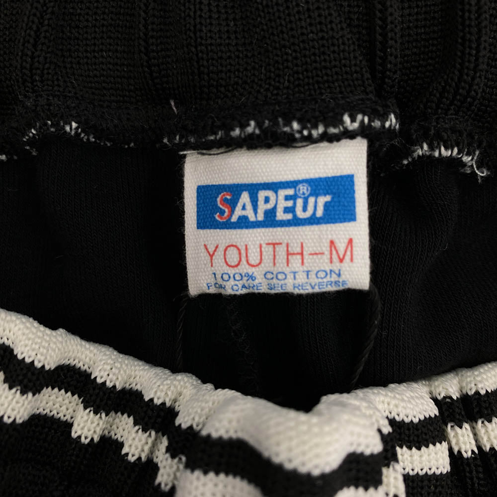 SAPEUR サプール Youth 2028 Los Angeles Pile Jersey Pants ロサンゼルス パイル ジャージー パンツ ブラック系 M【新古品】【未使用】【中古】