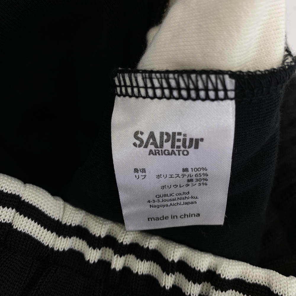 SAPEUR サプール Youth 2028 Los Angeles Pile Jersey Pants ロサンゼルス パイル ジャージー パンツ ブラック系 M【新古品】【未使用】【中古】