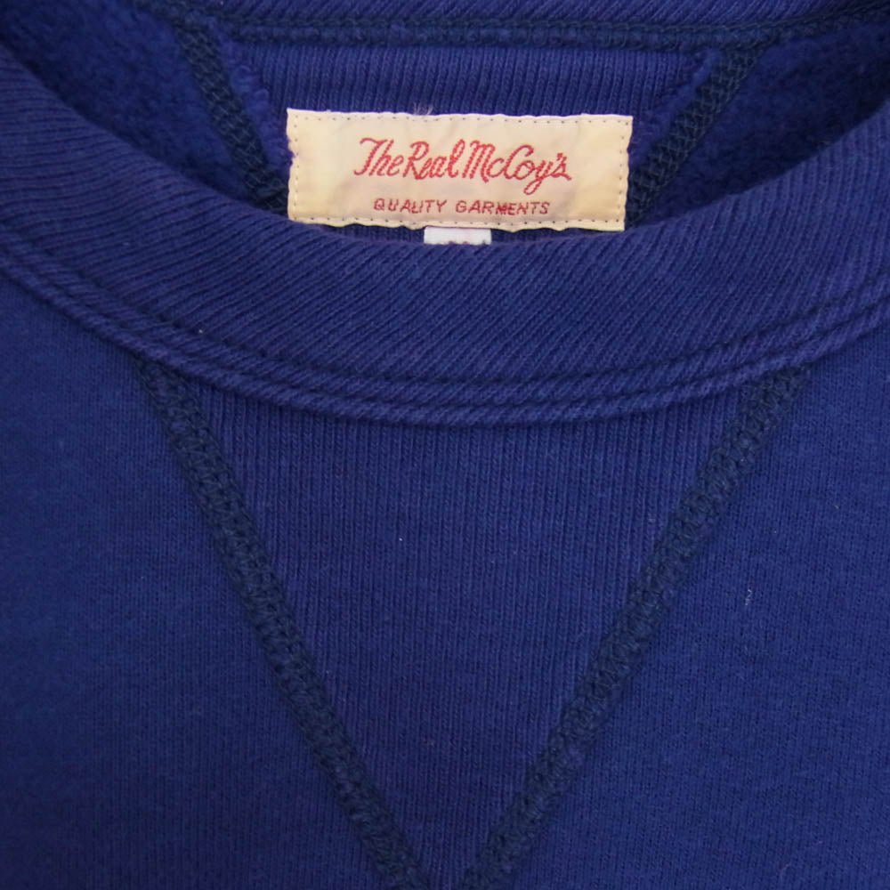 The REAL McCOY'S ザリアルマッコイズ MC13111 10 OZ. LOOPWHEEL SWEATSHIRT 吊り編みスウェット パープル系 M【美品】【中古】