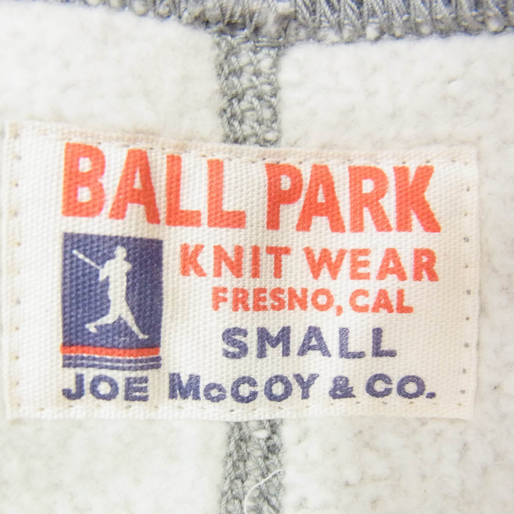The REAL McCOY'S ザリアルマッコイズ MC18116 BALL PARK 12 oz. SWEAT PANTS 12オンス スウェット パンツ グレー系 S【中古】