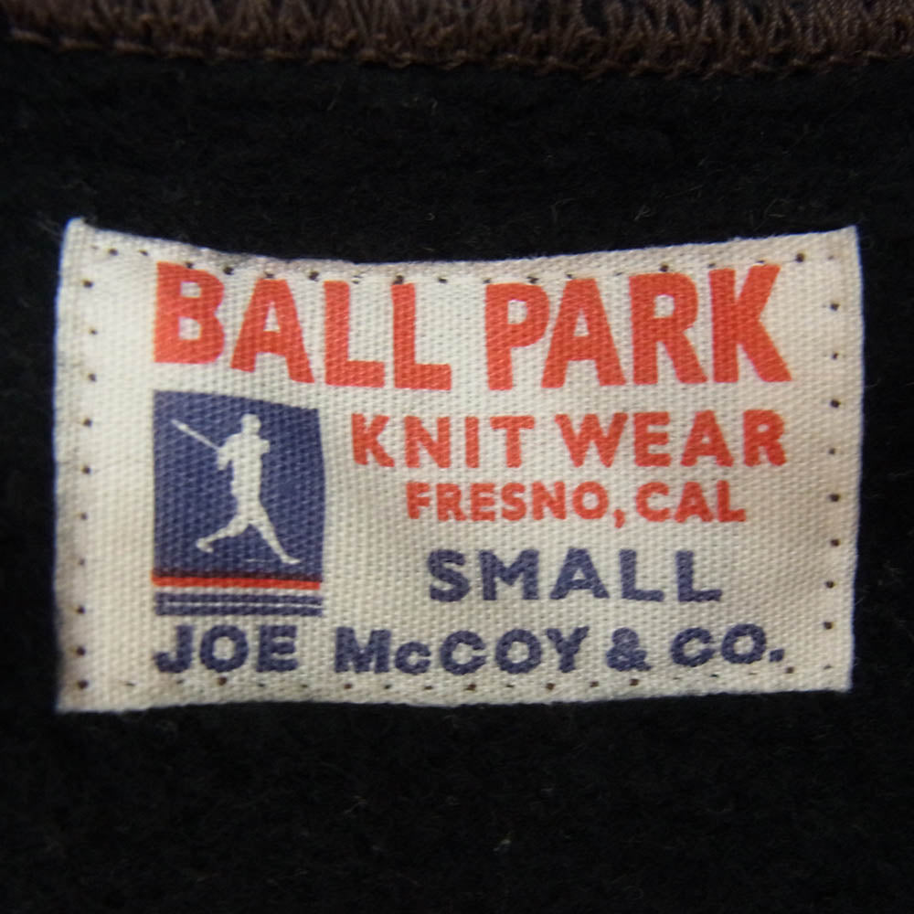 The REAL McCOY'S ザリアルマッコイズ MC18115 BALL PARK 12 oz. FULL ZIP PARKA 12オンス フルジップ パーカー ブラック系 S【中古】