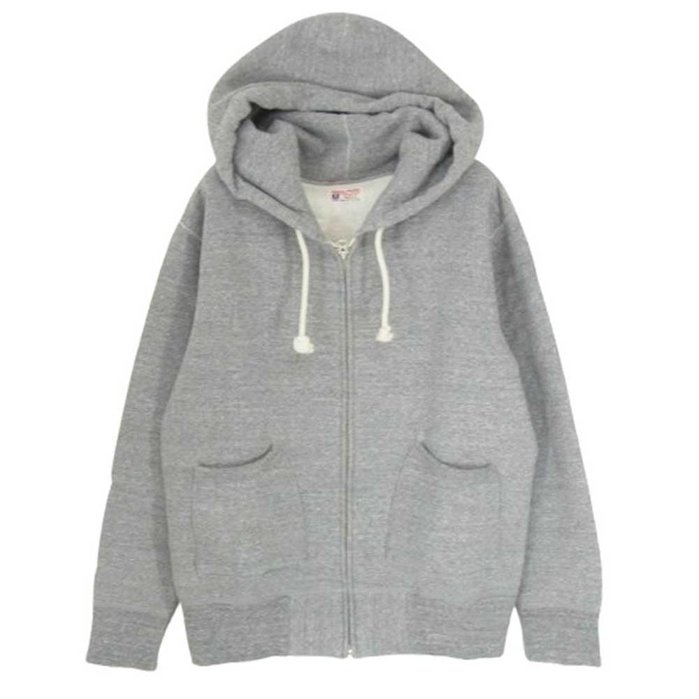 The REAL McCOY'S ザリアルマッコイズ MC18115 BALL PARK 12 oz. FULL ZIP PARKA 12オンス フルジップ パーカー グレー系 S【中古】