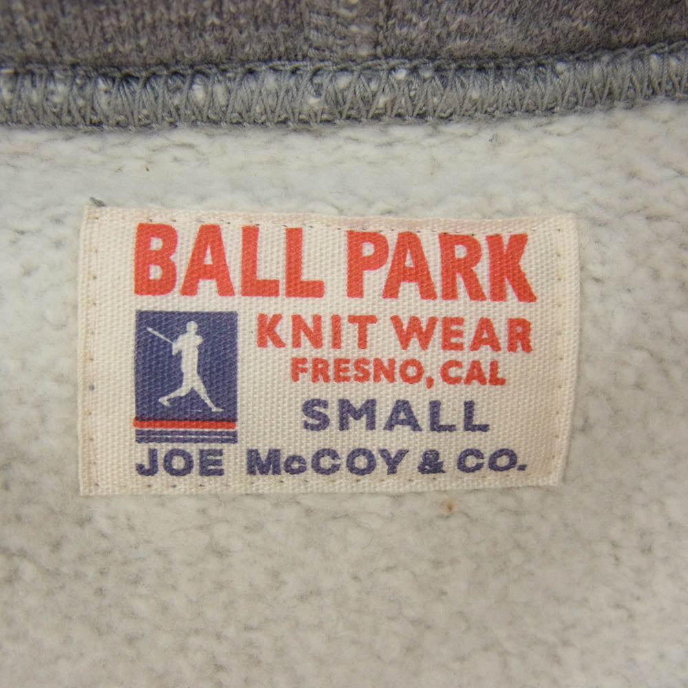 The REAL McCOY'S ザリアルマッコイズ MC18115 BALL PARK 12 oz. FULL ZIP PARKA 12オンス フルジップ パーカー グレー系 S【中古】