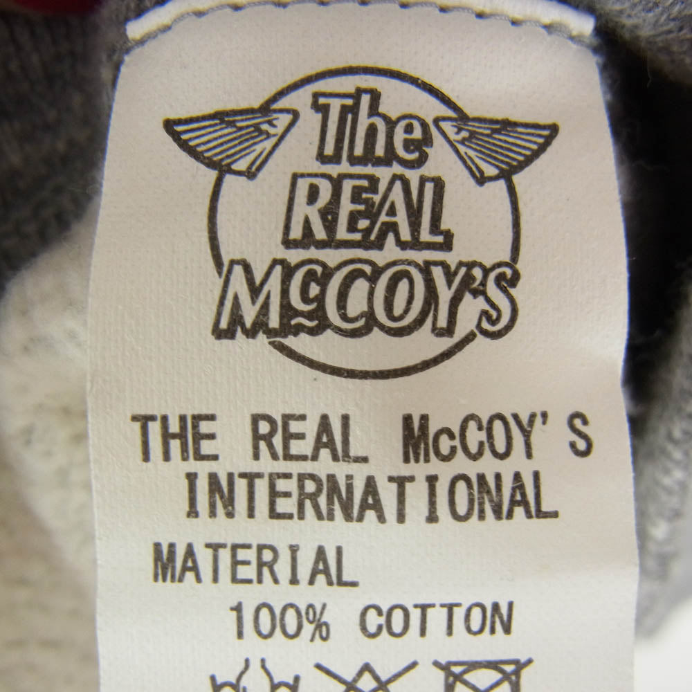 The REAL McCOY'S ザリアルマッコイズ MC18115 BALL PARK 12 oz. FULL ZIP PARKA 12オンス フルジップ パーカー グレー系 S【中古】