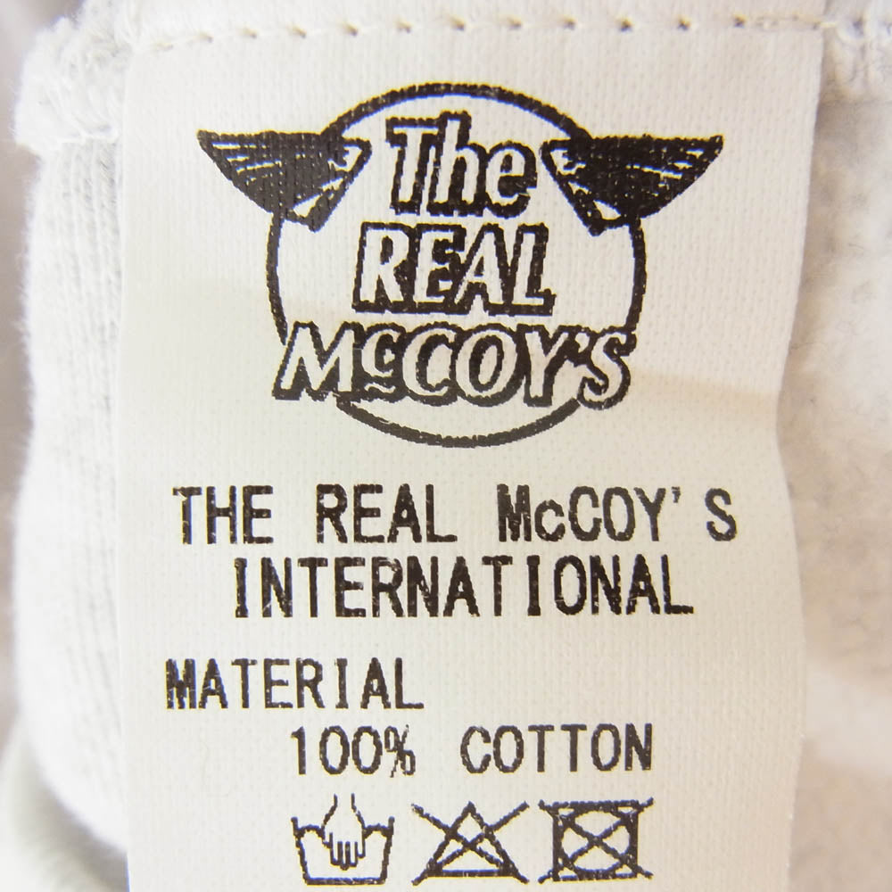 The REAL McCOY'S ザリアルマッコイズ MC20113 HEAVYWEIGHT HOODED SWEATSHIRT ヘビーウエイト スウェット パーカー グレー系 M【中古】