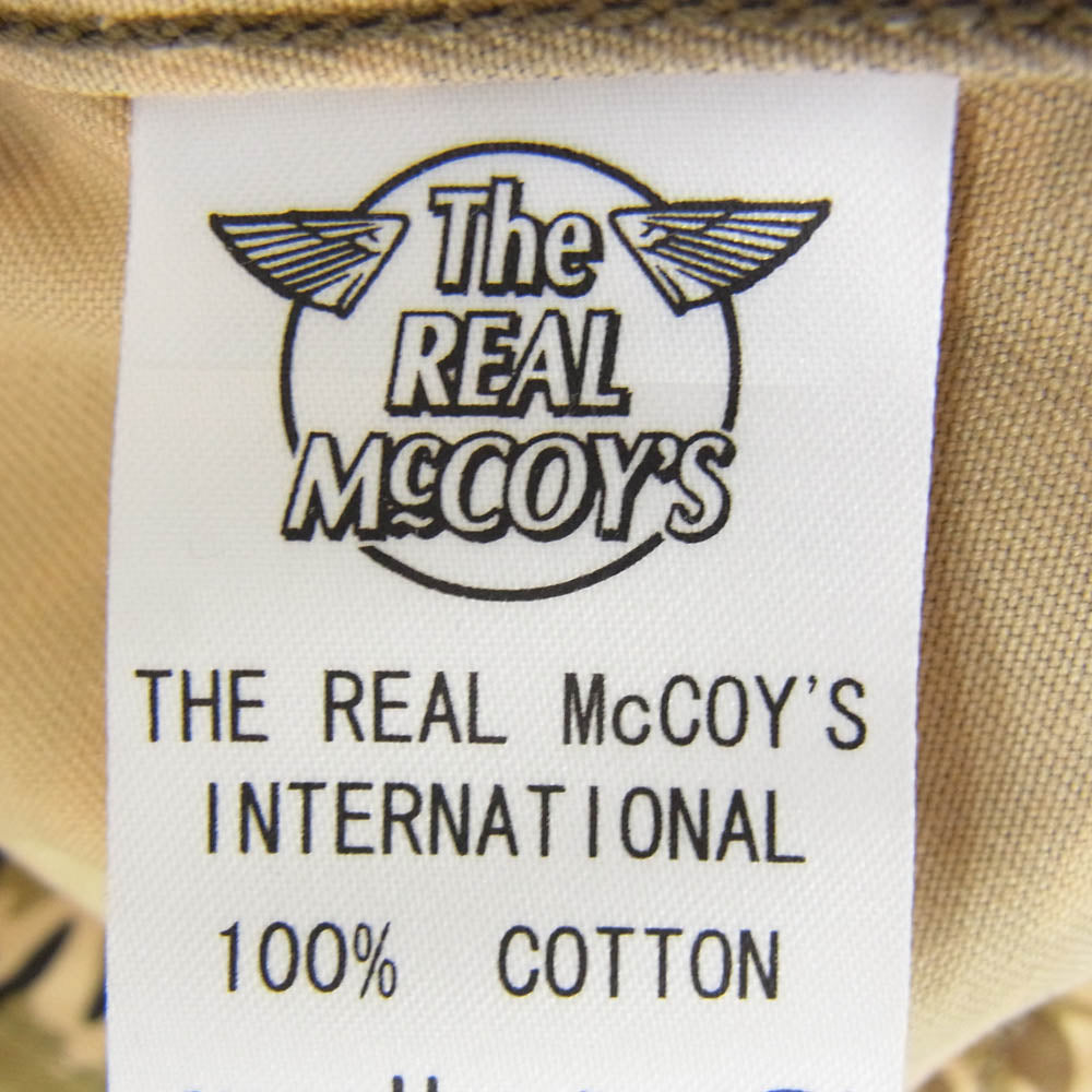 The REAL McCOY'S ザリアルマッコイズ MJ14009 ADS DOG SHIT ONE タイガーカモ ミリタリー シャツ カーキ系 M【美品】【中古】