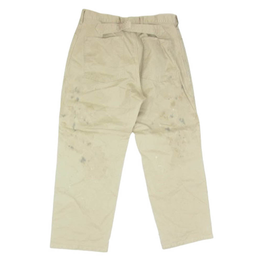 BOWWOW バウワウ 30s ARMY TROUSER DUSTY アーミー トラウザー パンツ ベージュ系 L【美品】【中古】