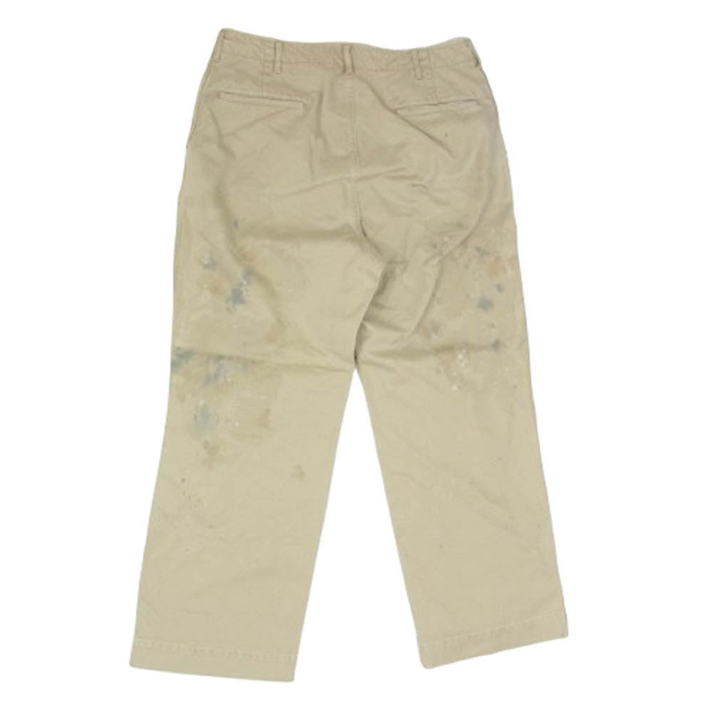 BOWWOW バウワウ 40s ARMY TROUSER DUSTY アーミー トラウザー パンツ ベージュ系 L【美品】【中古】