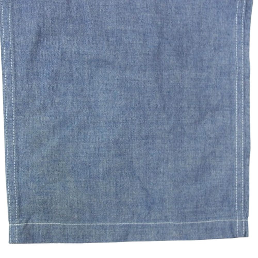 The REAL McCOY'S ザリアルマッコイズ MP23018 JOE McCOY 8HU UTILITY TROUSERS CHAMBRAY ユーティリティトラウザー シャンブレー ベイカーパンツ ブルー系 32【美品】【中古】