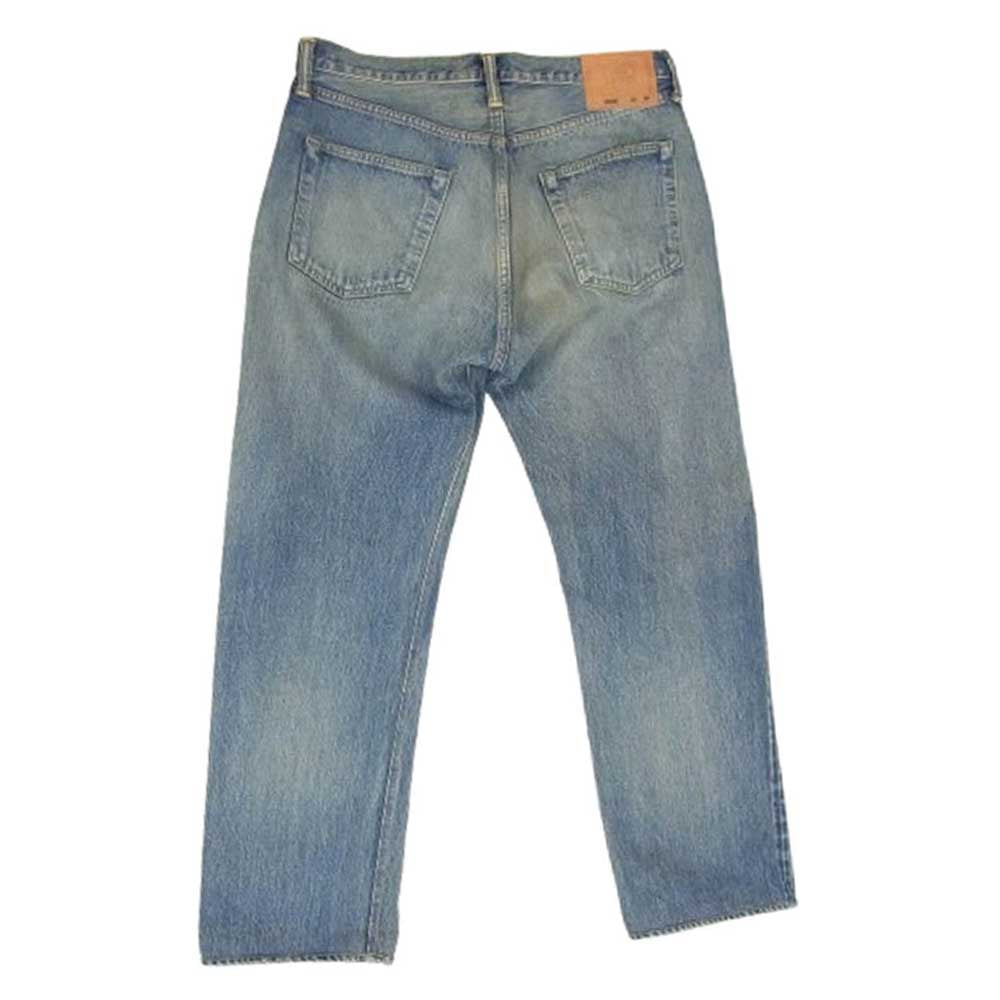 The REAL McCOY'S ザリアルマッコイズ MP21012 001XX WASHED 加工 ボタンフライ ストレート デニム パンツ インディゴブルー系 32【美品】【中古】