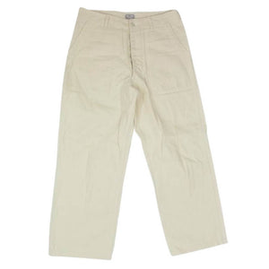 The REAL McCOY'S ザリアルマッコイズ MP23017 JOE McCOY 8HU UTILITY TROUSERS ユーティリティトラウザー HBT ベイカーパンツ オフホワイト系 32【美品】【中古】