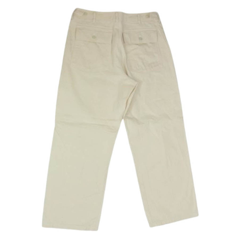 The REAL McCOY'S ザリアルマッコイズ MP23017 JOE McCOY 8HU UTILITY TROUSERS ユーティリティトラウザー HBT ベイカーパンツ オフホワイト系 32【美品】【中古】