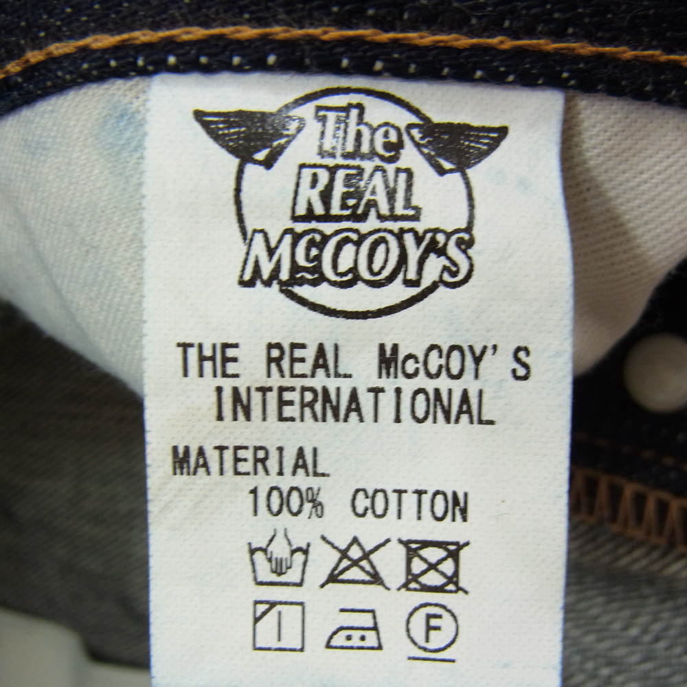 The REAL McCOY'S ザリアルマッコイズ MP18105 JOE McCOY LOT.900 15オンス エクストラヘビー デニムパンツ インディゴブルー系 32【美品】【中古】