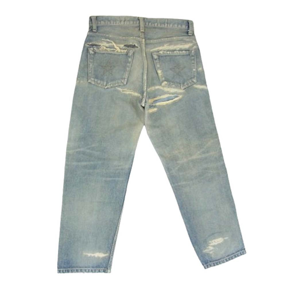 ネクサスセブン DAMAGED 550 III ダメージ リペア加工 デニムパンツ インディゴブルー系 46【美品】【中古】