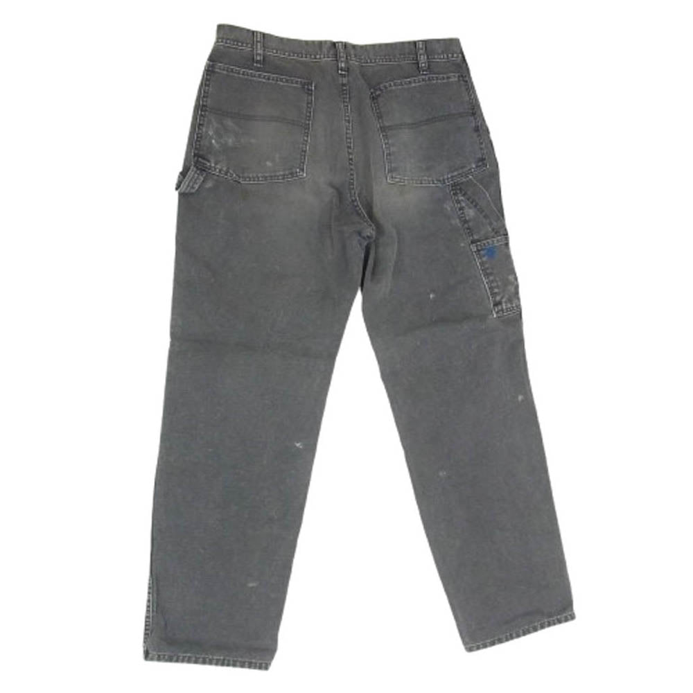 BOWWOW バウワウ DOUBLE KNEE DUCK PAINTER PANTS AGEING ダブルニー ダック ペインターパンツ ブラック系 L【美品】【中古】