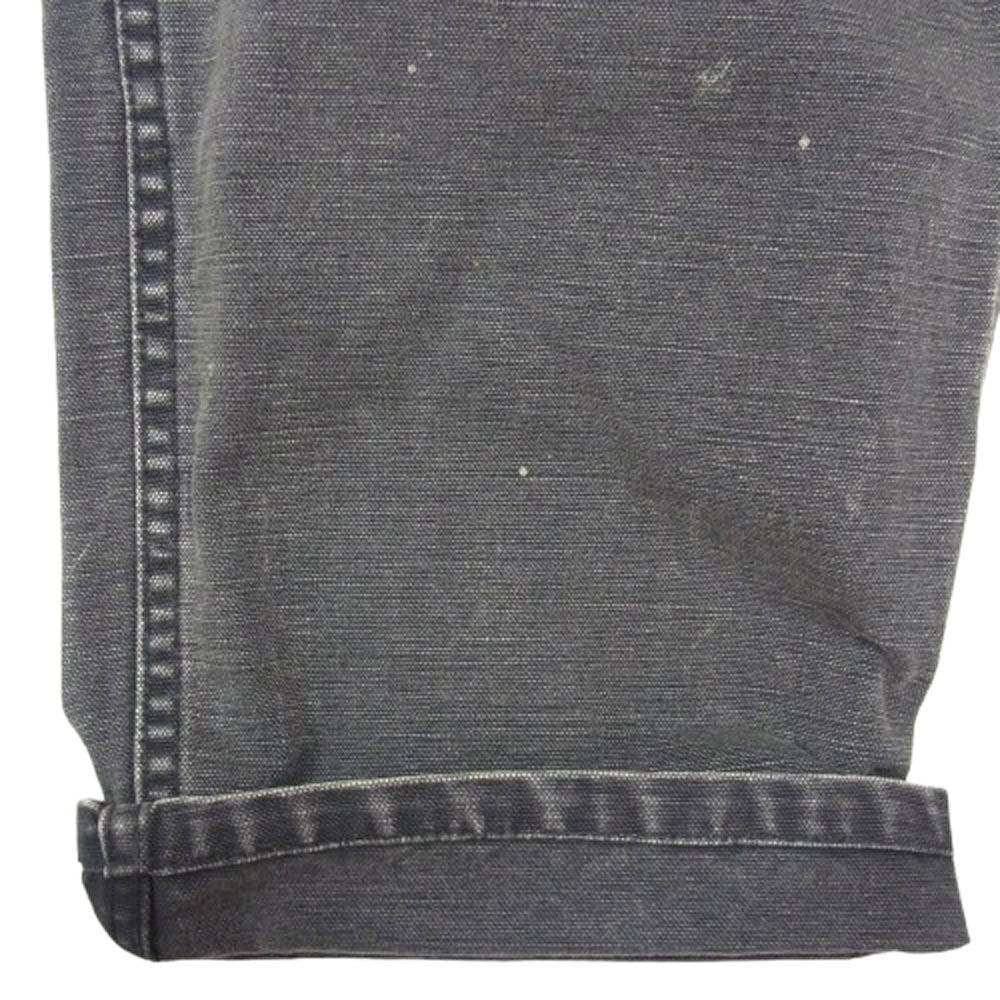 BOWWOW バウワウ DOUBLE KNEE DUCK PAINTER PANTS AGEING ダブルニー ダック ペインターパンツ ブラック系 L【美品】【中古】