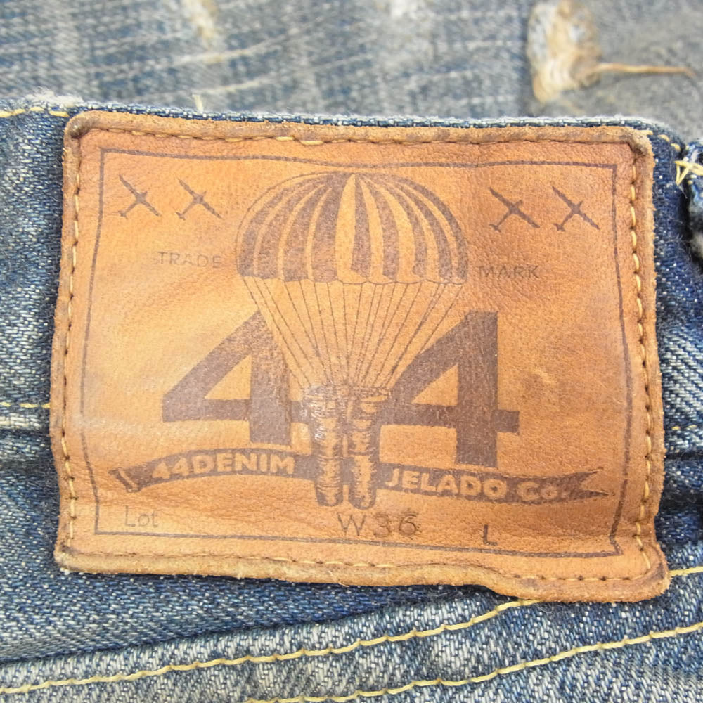 JELADO ジェラード JP52319 BASIC COLLECTION 44DENIM VINTAGE FINISH ヴィンテージ加工 デニムパンツ インディゴブルー系 36【美品】【中古】