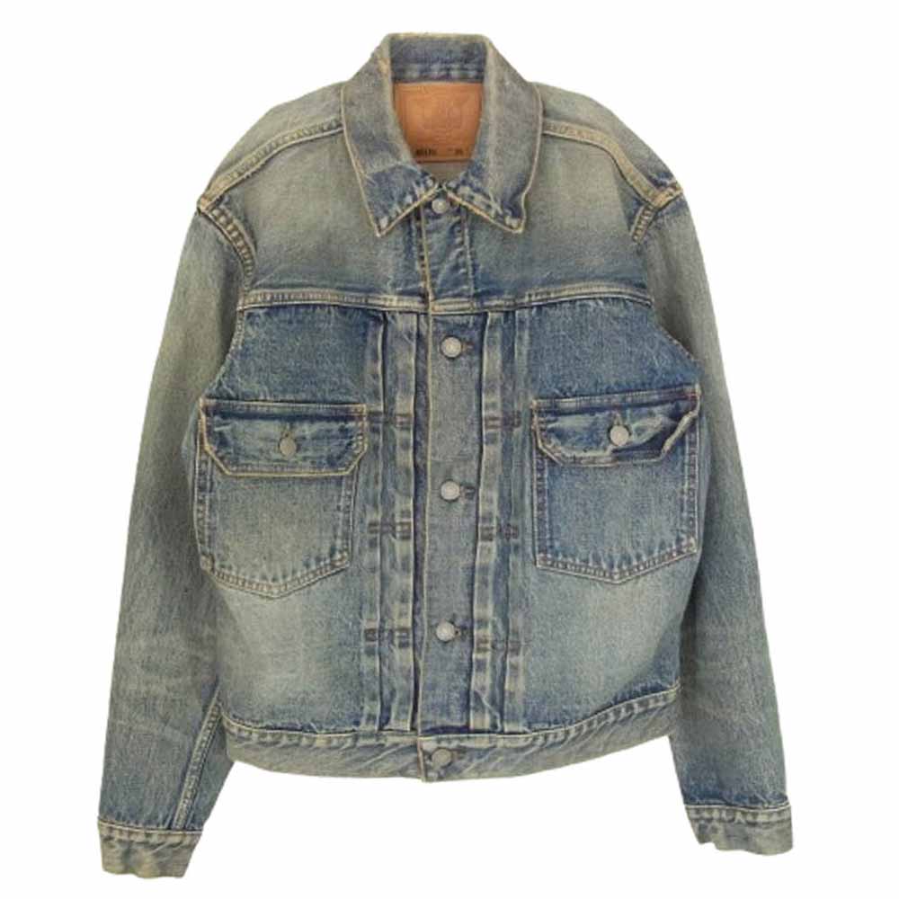 The REAL McCOY'S ザリアルマッコイズ MJ21018 001XXJ ヴィンテージ加工 2nd TYPE デニムジャケット インディゴブルー系 38【美品】【中古】