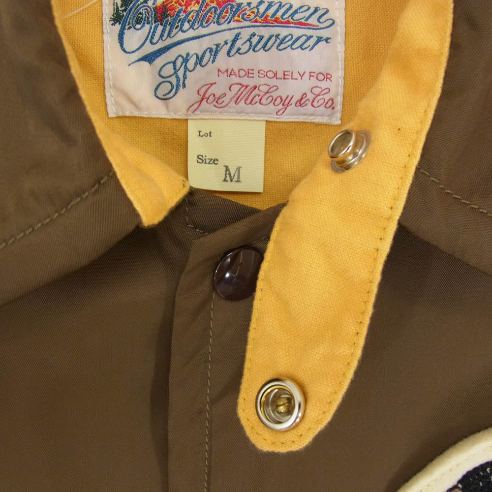 The REAL McCOY'S ザリアルマッコイズ MJ22020 JOE McCOY NYLON COACH JACKET INDIAN インディアン ナイロン コーチジャケット ブラウン系 M【美品】【中古】