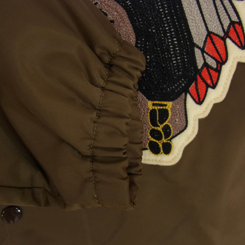 The REAL McCOY'S ザリアルマッコイズ MJ22020 JOE McCOY NYLON COACH JACKET INDIAN インディアン ナイロン コーチジャケット ブラウン系 M【美品】【中古】