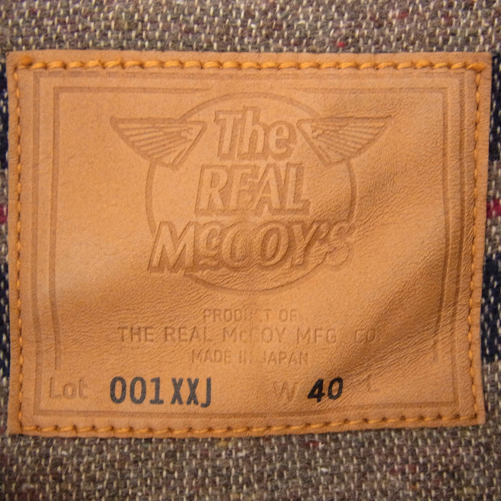The REAL McCOY'S ザリアルマッコイズ MJ21126 001XXJ EARLY MODEL BLANKET LINING アーリーモデル 裏地ブランケット デニムジャケット インディゴブルー系 40【美品】【中古】