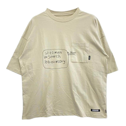 NEIGHBORHOOD ネイバーフッド 22SS 221BUNH-CSM02 SHELTECH SHIRT SS シェルテック クルーネック 半袖 Tシャツ ベージュ系 M【中古】