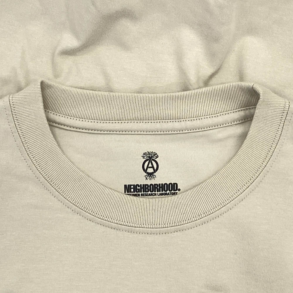 NEIGHBORHOOD ネイバーフッド 22SS 221BUNH-CSM02 SHELTECH SHIRT SS シェルテック クルーネック 半袖 Tシャツ ベージュ系 M【中古】